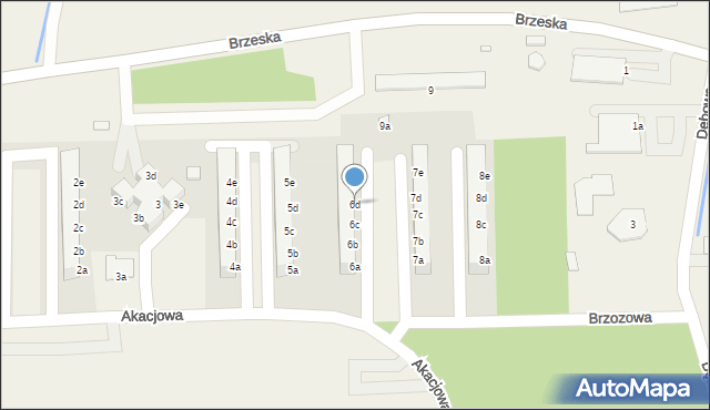 Skarbimierz-Osiedle, Akacjowa, 6d, mapa Skarbimierz-Osiedle