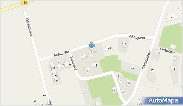 Skorochów, Akacjowa, 13, mapa Skorochów