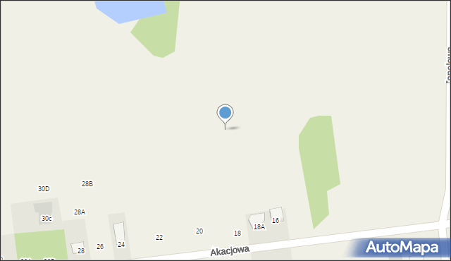 Stare Iganie, Akacjowa, 18e, mapa Stare Iganie