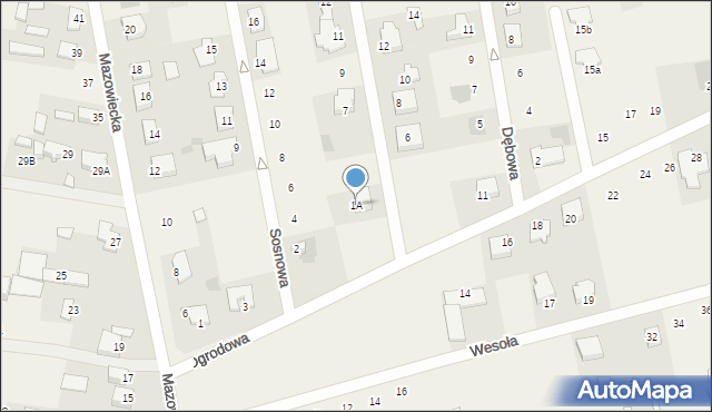 Stare Opole, Akacjowa, 1A, mapa Stare Opole