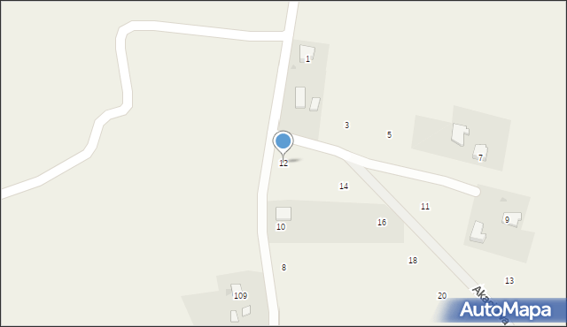 Staszkówka, Akacjowa, 12, mapa Staszkówka