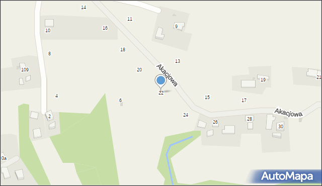 Staszkówka, Akacjowa, 22, mapa Staszkówka