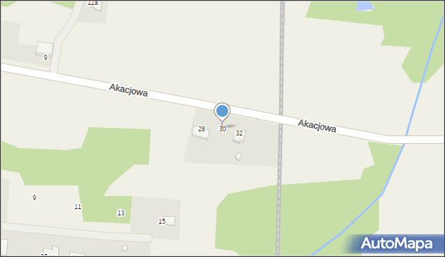 Stefanówka, Akacjowa, 30, mapa Stefanówka