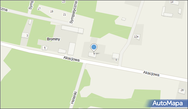 Stefanówka, Akacjowa, 7, mapa Stefanówka