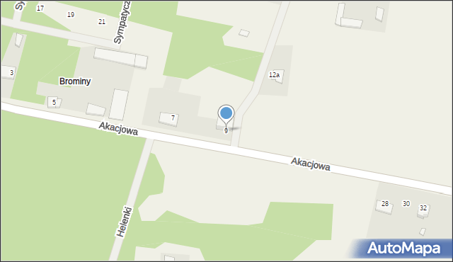 Stefanówka, Akacjowa, 9, mapa Stefanówka