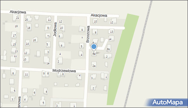 Subkowy, Akacjowa, 6a, mapa Subkowy