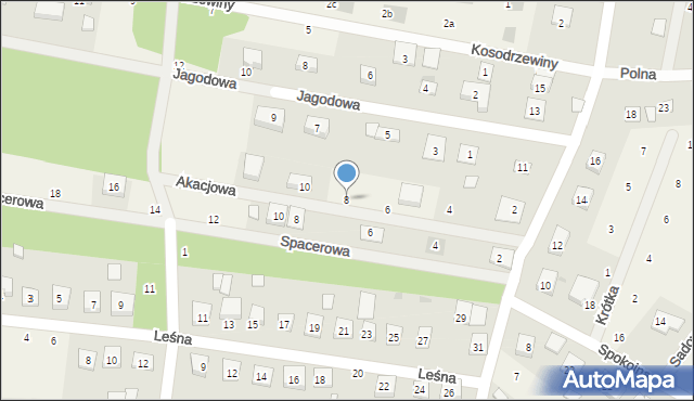 Sułkowice, Akacjowa, 8, mapa Sułkowice