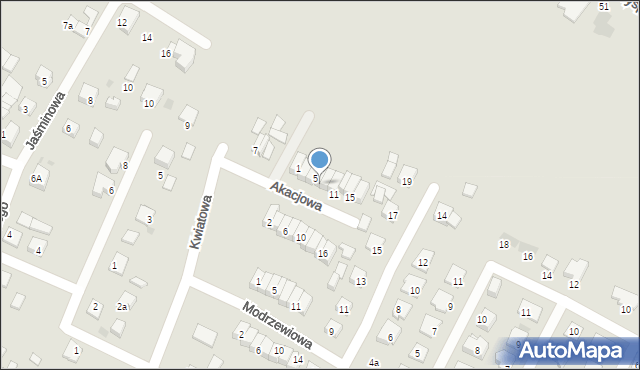 Świecie, Akacjowa, 7, mapa Świecie