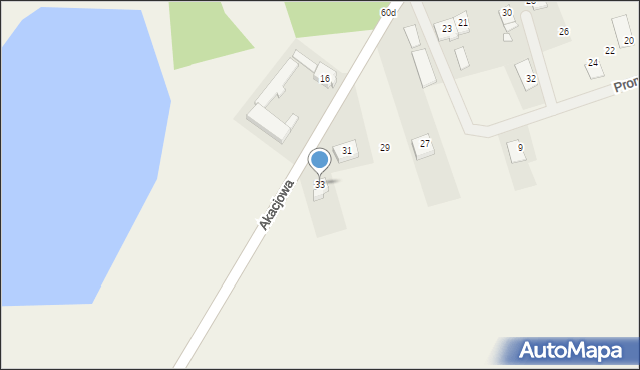 Święta, Akacjowa, 33, mapa Święta