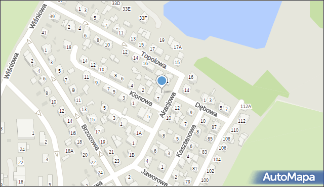 Świętochłowice, Akacjowa, 9, mapa Świętochłowice