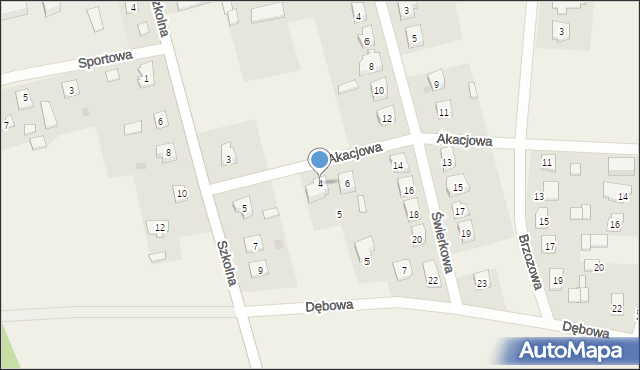Szydłowo, Akacjowa, 4, mapa Szydłowo