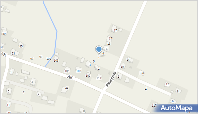 Targowiska, Akacjowa, 7, mapa Targowiska