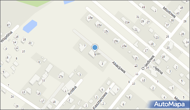 Targówka, Akacjowa, 5, mapa Targówka