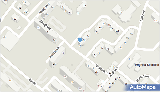 Tczew, Akacjowa, 6, mapa Tczew