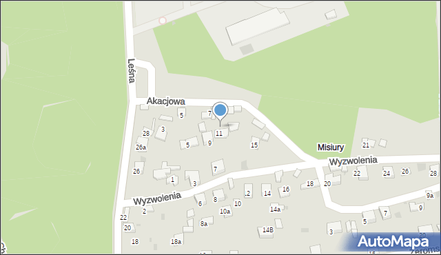 Trzebinia, Akacjowa, 11, mapa Trzebinia