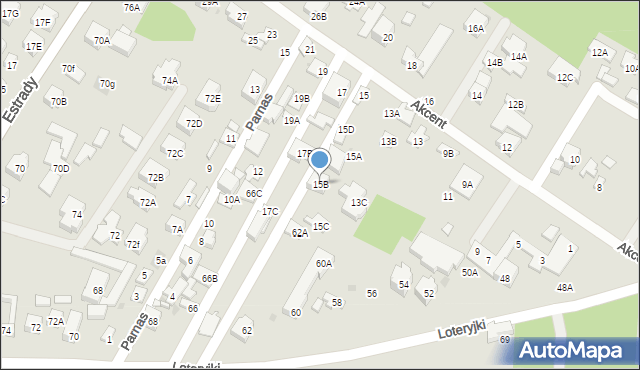 Warszawa, Akcent, 15B, mapa Warszawy