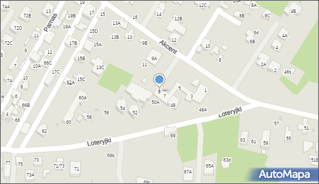 Warszawa, Akcent, 9, mapa Warszawy