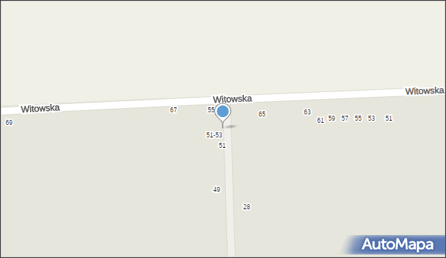 Warta, Akacjowa, 53, mapa Warta
