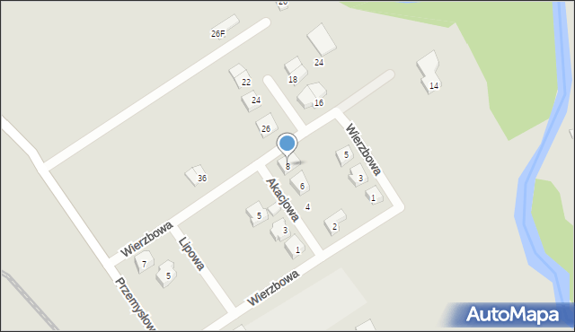 Wejherowo, Akacjowa, 8, mapa Wejherowo