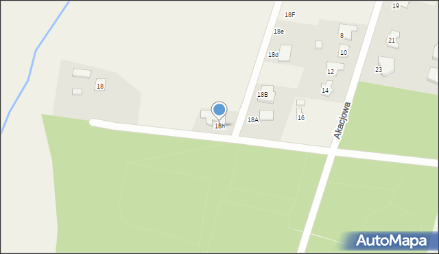 Wieniec, Akacjowa, 18h, mapa Wieniec