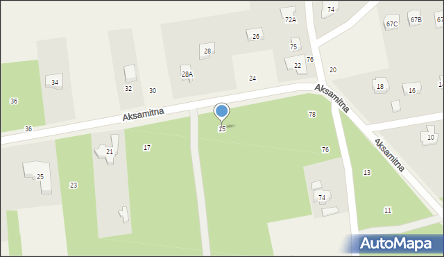Wódka, Aksamitna, 15, mapa Wódka