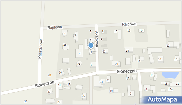 Wojkowice, Akacjowa, 3, mapa Wojkowice