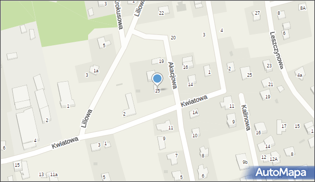 Wójtowo, Akacjowa, 15, mapa Wójtowo