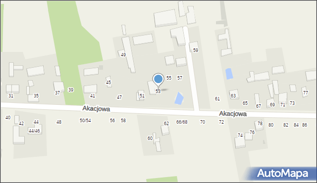 Wola Hankowska, Akacjowa, 53, mapa Wola Hankowska