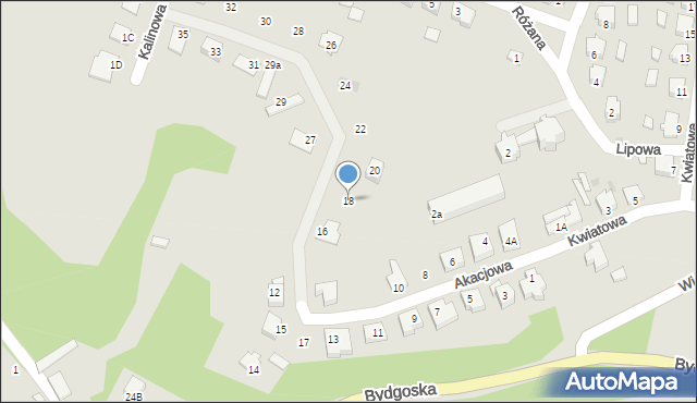 Wyrzysk, Akacjowa, 18, mapa Wyrzysk
