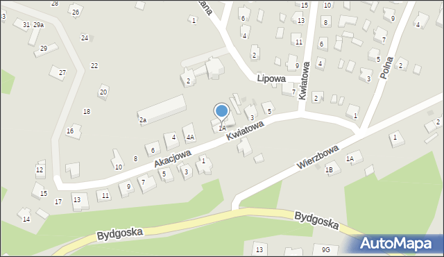 Wyrzysk, Akacjowa, 1A, mapa Wyrzysk