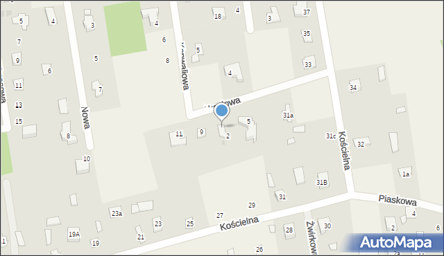 Żelechów, Akacjowa, 7, mapa Żelechów