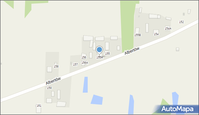 Albertów, Albertów, 155A, mapa Albertów