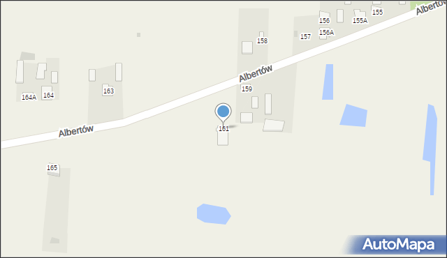 Albertów, Albertów, 161, mapa Albertów