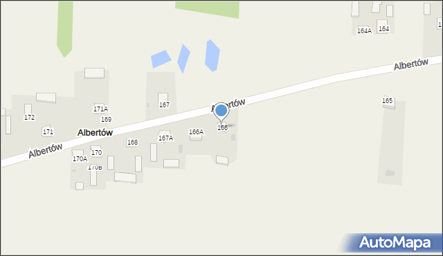 Albertów, Albertów, 166, mapa Albertów