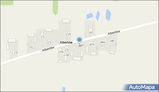 Albertów, Albertów, 168, mapa Albertów