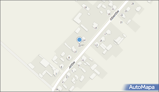 Albertów, Albertów, 12, mapa Albertów