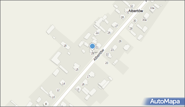 Albertów, Albertów, 19, mapa Albertów