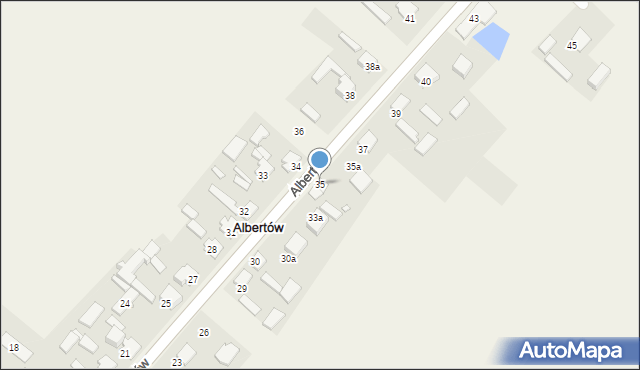 Albertów, Albertów, 35, mapa Albertów