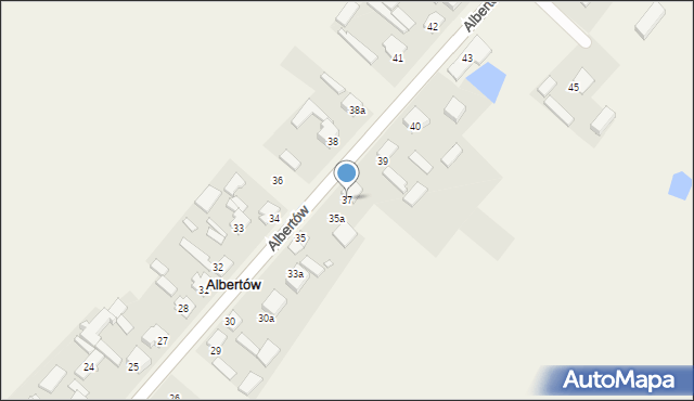 Albertów, Albertów, 37, mapa Albertów