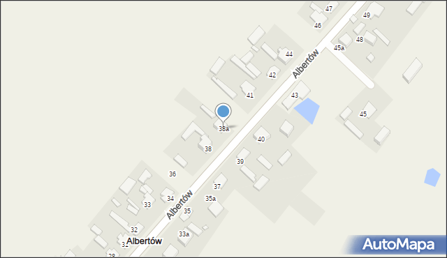 Albertów, Albertów, 38a, mapa Albertów