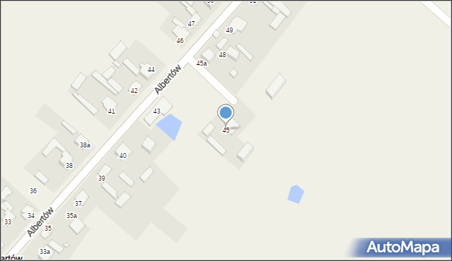 Albertów, Albertów, 45, mapa Albertów