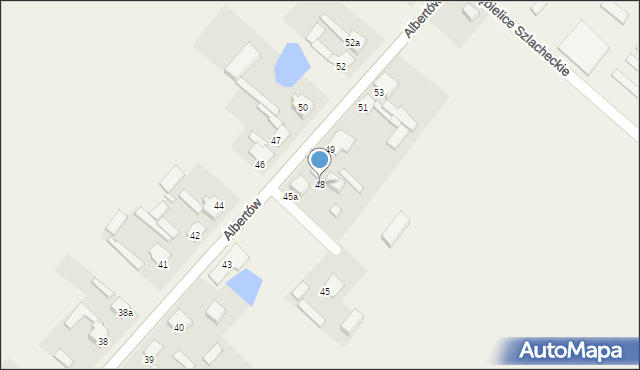 Albertów, Albertów, 48, mapa Albertów
