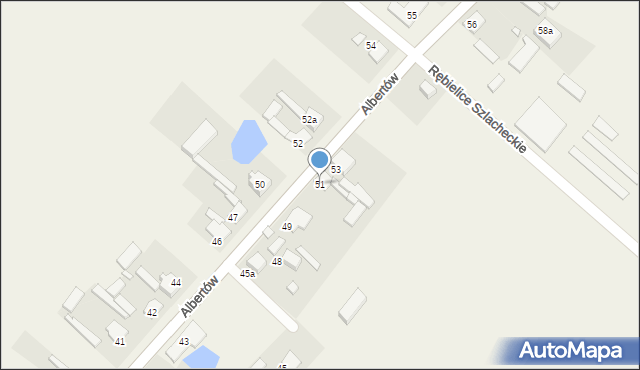 Albertów, Albertów, 51, mapa Albertów