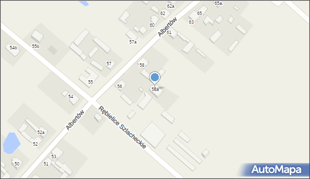 Albertów, Albertów, 58a, mapa Albertów