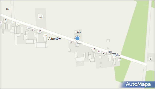Albertów, Albertów, 12, mapa Albertów