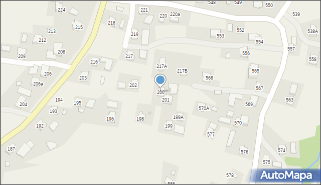 Albigowa, Albigowa, 200, mapa Albigowa