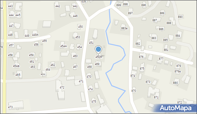 Albigowa, Albigowa, 452A, mapa Albigowa