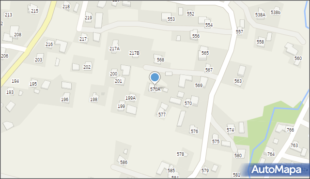 Albigowa, Albigowa, 570A, mapa Albigowa