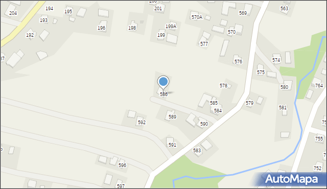 Albigowa, Albigowa, 586, mapa Albigowa