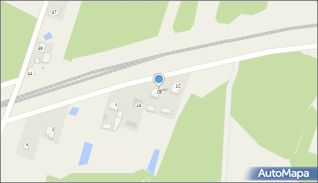 Albinów, Albinów, 1B, mapa Albinów